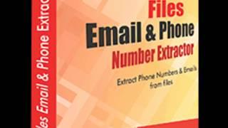 Email & Phone Extractor Files tool