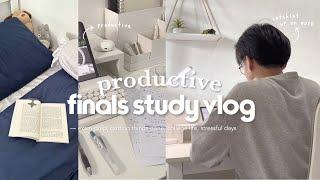 productive study vlog ️ — final exams, catching up on work, study grind  hell month, and coffees
