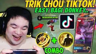 COBA CHOU TIKTOK !! MAIN CHOU PAKE TRICK INI EASY CUY!! | Donkey BAR BAR