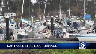 High surf causes damage to Santa Cruz Harbor, triggers evacuations