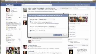 How to turn off Facebook group notifications