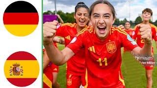 Germany vs Spain | Highlights | U19 Women's European Championship 21-07-2024