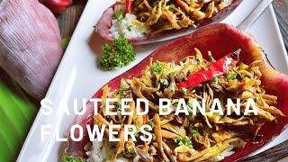 Sauteed Banana flowers