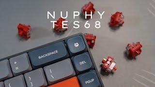 Nuphy TES68 Overview and Build Mod Sound Test Review ASMR