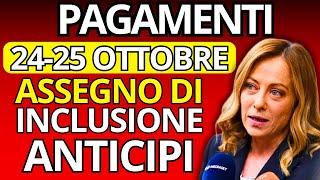 INPS Ultime Notizie: Pagamenti ADI, Bonus e Assegno Unico il 24 e 25 Ottobre!