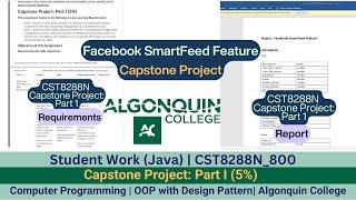 Client Work(Java)|24F_CST8288N_800 OOP with Design Patterns Capstone Project: Part I (5%) Work Video