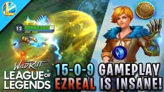 EZREAL INSANE ON MOBILE (15 KILLS) WILD RIFT ALPHA 5v5 GAMEPLAY | League of Legends: Wild Rift