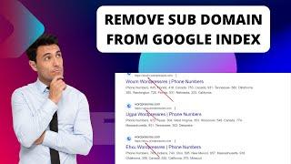 How to Remove Disable Subdomain / Spam URLs From Google Index | remove Subdomain URL | disavow