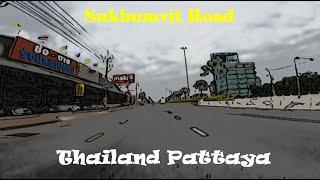 Thailand 4k Moto Walker - Pattaya Sukhumvit Road | 2023