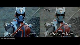 PR SPD/ Dekaranger Shadow Ranger First Appearance Split Screen (PR and Sentai version)