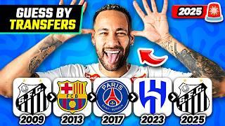 GUESS THE PLAYER BY THEIR TRANSFERS | QUIZ FOOTBALL TRIVIA 2025