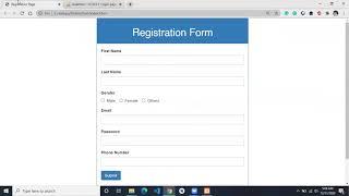 How to Connect HTML Form with MySQL Database ( XAMPP) using PHP Part 1