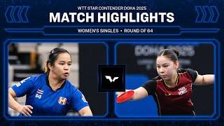 Orawan Paranang vs Anna Hursey | WS R64 | WTT Star Contender Doha 2025