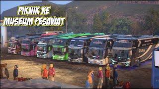 CONYOY Nganter Anak SD Liburan Ke Museum Pesawat Bareng PO BUS Lain  #ajbtransport #bossstory #ets2