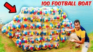 Making a Boat Using Only Footballs | Mad Brothers