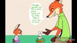 Judy And Nick comic The Violet Diaries Part 3 (Original by skeletonguys-and-ragdolls)