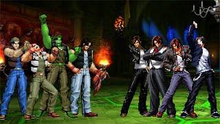 The King of Fighters (MUGEN) | Ralf Jones Team vs Kyo Kusanaji Team