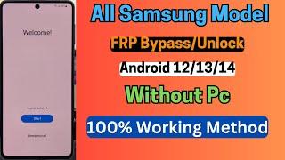 Finally Without PC All Samsung FRP Bypass 2024 , All Samsung FRP Unlock Android 12/13/14