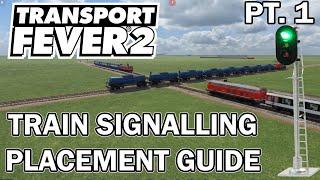 Understanding Train Signals and Placement   Transport Fever 2 Tutorial