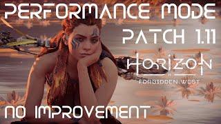 Horizon Forbidden West - Patch 1.11 - No Improvement