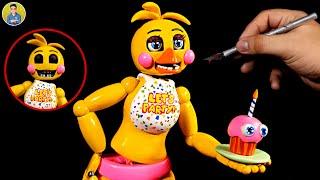 I made TOY CHICAfrom FNAF 2 with plasticine [sculpture] PORCELANA POLYMER CLAY