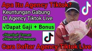 Keuntungan Join Agency Tiktok Live & Cara Daftar Agency Tiktok Kreator Live