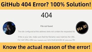 How to Host a Website On Github |How To Fix 404 Error [Hindi] [2020]
