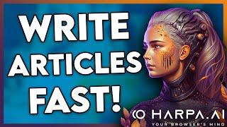 How to Write Articles With Harpa AI (Easy & Fast)