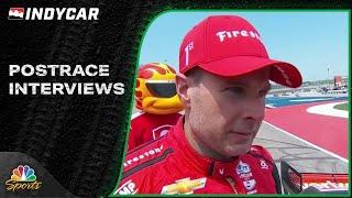 IndyCar Series POSTRACE INTERVIEWS: Hy-Vee One Step 250 at Iowa | 7/14/24 | Motorsports on NBC