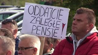 Górnicy protestują pod siedzibą JSW 20.09.2019