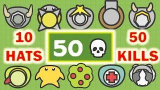Moomoo.io - 10 Hats, 50 Kills (Moomoo.io Mega Compilation)