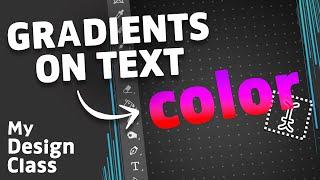 How to Add A Color GRADIENT to Text in Photoshop!