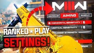 #1 PRO SETTINGS for MW3 Ranked Play! (BEST AIM + FPS)