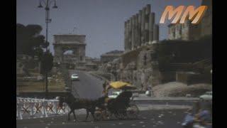 Italian Holiday Rome 1970's old cine film 254