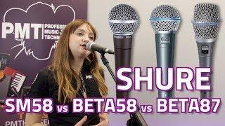 Shure SM58 vs Beta 58A vs Beta 87A Vocal Mic Comparison