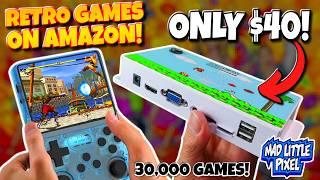 I Can't Believe Amazon Sells These! 30,000 Retro Games Plug & Play Mini Console For $40!