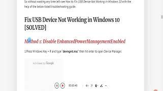 Unknown-USB-Device-Descriptor-Request-Failed (Windows 10, 8.1, 8, 7 and Vista) for Laptop & PC