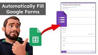 Autofill Google Forms Using Google Sheets #googleform