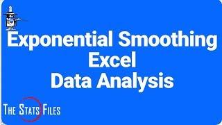 Exponential Smoothing Forecast Excel 2016 Data Analysis Toolpak