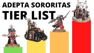 Adepta Sororitas Unit Tier List - Strongest and Weakest Units from the Sisters of Battle Codex?