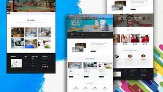 Free website template-resort and hotel template download for practice || html5 css3 JS