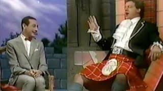 Roddy Piper and Pee Wee Herman in the Most 1980's Moment Ever