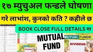 17 mutual funds announced dividends, how much?#mutual dividends in nepal