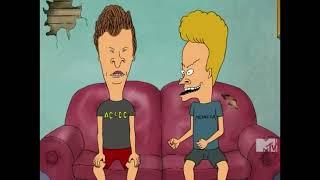 Beavis and Butt-Head laughing