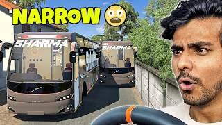 EXTREME NARROW ROAD BUS DRIVE with @NavritGaming8   in Euro Truck Simulator 2 | Cammus C12