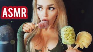 ASMR LICKING MARVEL  / АСМР Мороженое c МСТИТЕЛЯМИ / ASMR Ice cream 