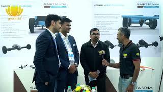 gyaniki with Saietta VNA at Auto Expo 2023