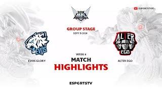 EVOS Glory vs Alter Ego HIGHLIGHTS MPL ID S14 | AE VS EVOS ESPORTSTV