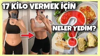 17 KİLO VERİRKEN NELER YEDİM? SPORUM, SAATLERİ..