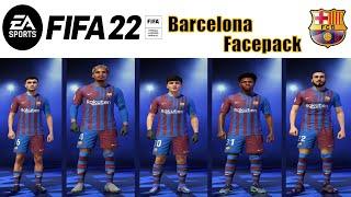 FIFA 22, Barcelona Facepack v2 For Pc